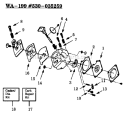 Page A Diagram and Parts List for GTI17  Weed Eater Trimmer
